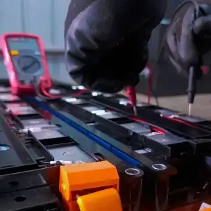 Testeo de batería de auto